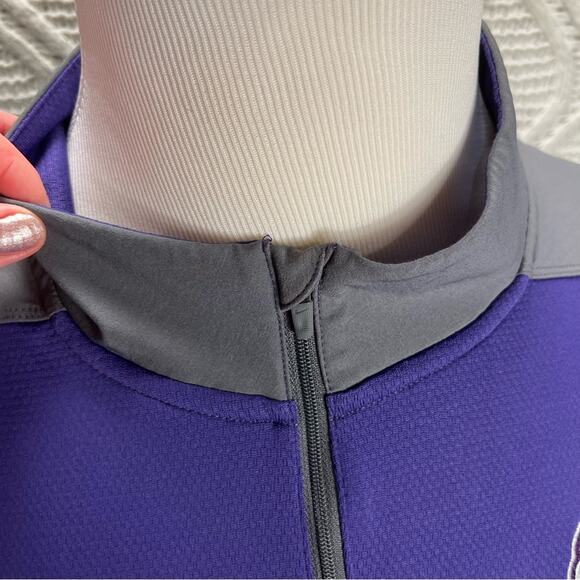 NIKE | Coaches 1/2 Zip Pullover Men's Sweatshirt Purple and Gray XXL - Picture 5 of 11